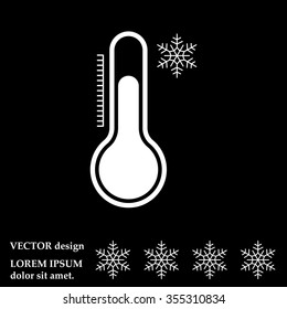 Thermometer icon , vector illustration
