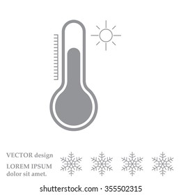 Thermometer icon , vector illustration