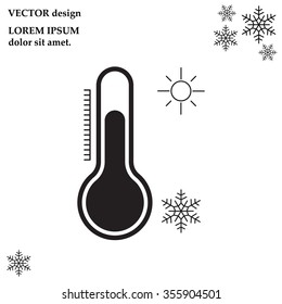 Thermometer icon , vector illustration