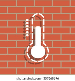 Thermometer icon , vector illustration