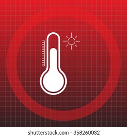 Thermometer icon , vector illustration