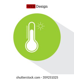Thermometer icon , vector illustration