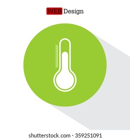 Thermometer icon , vector illustration