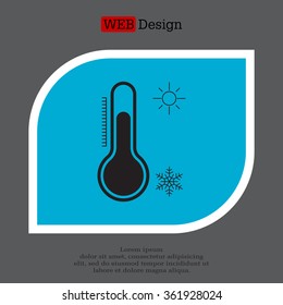 Thermometer icon , vector illustration