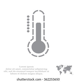 Thermometer icon , vector illustration