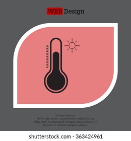 Thermometer icon , vector illustration