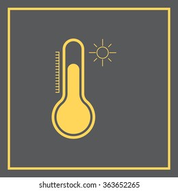 Thermometer icon , vector illustration
