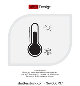 Thermometer icon , vector illustration