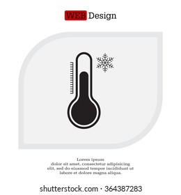 Thermometer icon , vector illustration