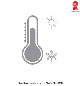 Thermometer icon , vector illustration