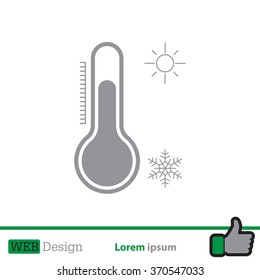 Thermometer icon , vector illustration