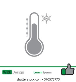 Thermometer icon , vector illustration