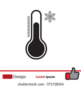 Thermometer icon , vector illustration