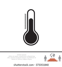 Thermometer icon , vector illustration