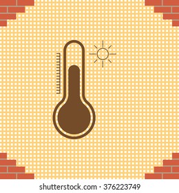 Thermometer icon , vector illustration