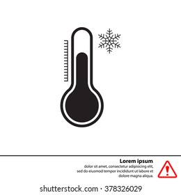 Thermometer icon , vector illustration