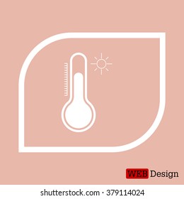 Thermometer icon , vector illustration