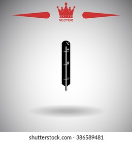 Thermometer icon, vector illustration