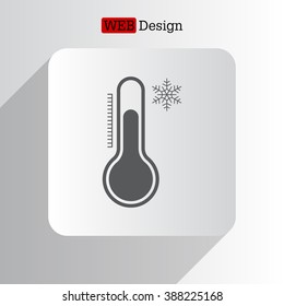 Thermometer icon , vector illustration