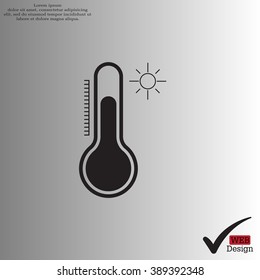 Thermometer icon , vector illustration