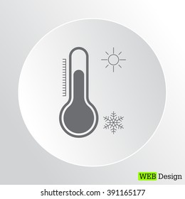 Thermometer icon , vector illustration