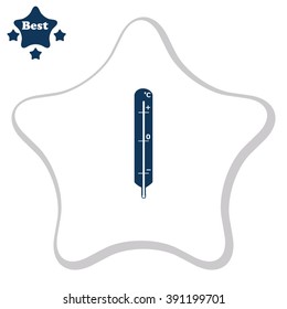 Thermometer icon, vector illustration