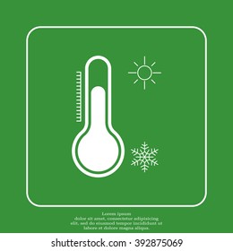 Thermometer icon , vector illustration