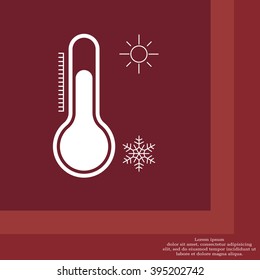 Thermometer icon , vector illustration
