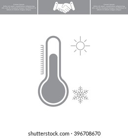 Thermometer icon , vector illustration