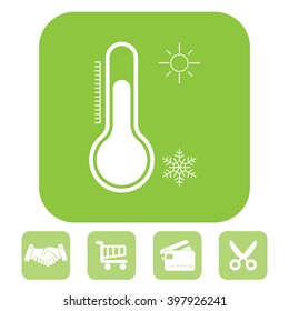 Thermometer icon , vector illustration