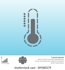 Thermometer icon , vector illustration