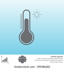 Thermometer icon , vector illustration