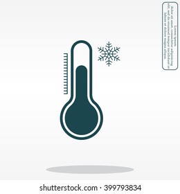 Thermometer icon , vector illustration