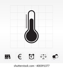 Thermometer icon , vector illustration