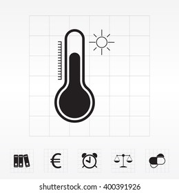 Thermometer icon , vector illustration