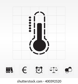 Thermometer icon , vector illustration