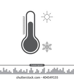 Thermometer icon , vector illustration