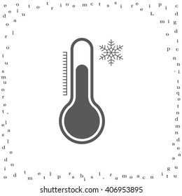 Thermometer icon , vector illustration