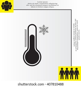 Thermometer icon , vector illustration