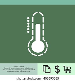 Thermometer icon , vector illustration