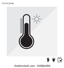 Thermometer icon , vector illustration
