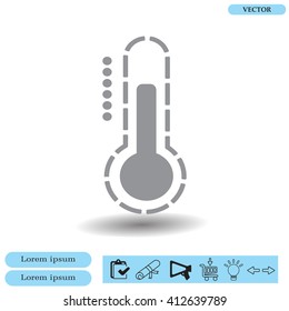 Thermometer icon , vector illustration