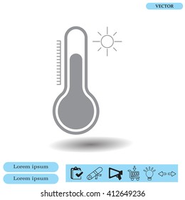 Thermometer icon , vector illustration