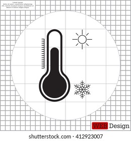 Thermometer icon , vector illustration