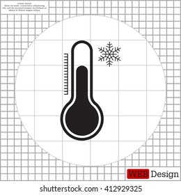 Thermometer icon , vector illustration