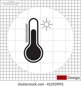 Thermometer icon , vector illustration