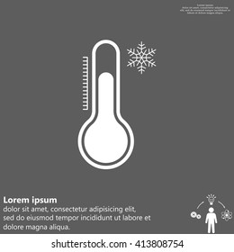 Thermometer icon , vector illustration