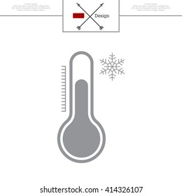 Thermometer icon , vector illustration
