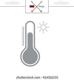 Thermometer icon , vector illustration