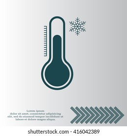 Thermometer icon , vector illustration